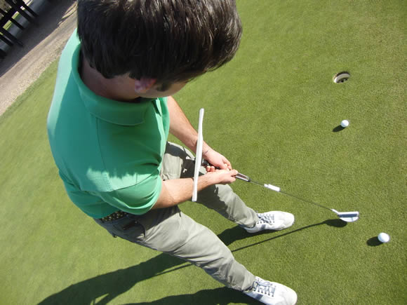 T-Stroke and golfer